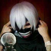 ราคา วิกผมคอสเพลย์, วิกผม Tokyo Ghoul, Touko Kirishima และ Kaneki Ken, ผมสั้น, สีขาวเงิน, อะนิเมะคอสเพลย์ (1731982577353197094)