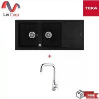 ราคา (TEKA) อ่างล้างจานแกรนิตสังเคราะห์ 2 หลุม 1 ที่พัก Stone 80 B-TG 2B 1D AUTO + ก็อกน้ำเย็น (1734418614767551708)