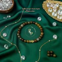 ราคา กำไลหินเกร็ดมังกรเขียวแท้ ขนาด 6 มม.(Green Dragon Stone) | ปี่เซียะทองคำ 99.9% พลังการเติบโต (1734084417765410223)
