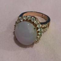 ราคา แหวนหยก เม็ดหัวแหวน หยกม่วงลาเวนเดอร์ หยกพม่า สีธรรมชาติ Jadeite A ขนาดใหญ่ทรงไข่ (1734259775547802702)
