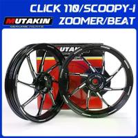 ราคา MUTAKIN ล้อแม็ก 801 RIM ล้อแม็กคลิก สำหรับHONDA CLICK110 SCOOPY MOOVE SCOOPY-I BEAT ZOOMER Airblade ICON 1.85*2.15-14 (1733348582911870901)