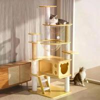 ราคา L&Q คอนโดแมว 3 in 1 คอนโดไม้แมว135cm บ้านแมวใหญ่ ของเล่นแมว เหมาะกับแมวหลายตัว ปีน-นอน-เล่น (1735413423486305506)