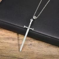 ราคา Man Punk Rock Sword Cross จี้สร้อยคอ Retro Gothic ยาวกริชมีดสร้อยคอเครื่องประดับ Hip Hop สําหรับผู้หญิงวัยรุ่น (1735291041841382769)