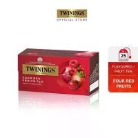 ราคา COD ทไวนิงส์ ชาแต่งกลิ่น โฟร์ เรด ฟรุ้ต ชนิดซอง 2 กรัม แพ็ค 25 ซอง Twinings Four Red Fruits Flavoured Tea 2 g. Pack 25 Tea B (1735053830501795818)