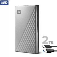 ราคา WD External Harddisk 2TB ฮาร์ดดิสก์แบบพกพา My Passport Ultra, Type-C,USB3 HDD 2.5" (WDBC3C0020BSL-WESN) สีเงิน ประกัน3ปี (1735491500349032367)