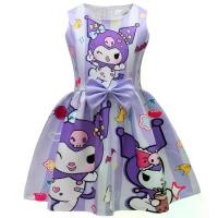 ราคา ชุดเดรสโบว์สำหรับเด็กผู้หญิงไซส์กลางถึงใหญ่ รุ่นใหม่ Kuromi และ My Melody หมายเลข 94136 (1735481813728986229)
