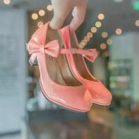 ราคา 2026 Girls' Children's High-Heeled Princess Shoes, Leather Shoes, Little Princess Single Shoes, Red, Little Girls' Performance and Catwalk Shoes (1734355533471516484)