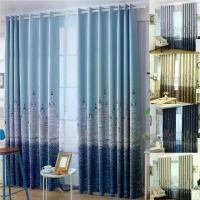 ราคา [COD] [tiktok]Castle Pattern Curtains, Blackout, Block Air Conditioning, Block Rooms, Block Uv (Many Sizes), Eyelet Curtains. (1734754924963202404)