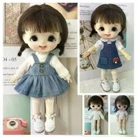 ราคา Toy&Castle หลากหลายสไตล์ กางเกงตุ๊กตาขายาว ตุ๊กตา1/11 1/12 เสื้อตุ๊กตาผ้า ชุดเดรสลำลอง เสื้อผ้าแฟชั่น overalls อุปกรณ์เสริมเสื้อผ้า (1734666932797998604)