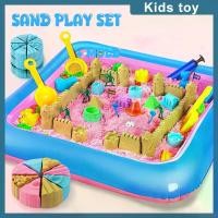ราคา Kinetic Motion Sand Play Set for Kids Toys With Molds Inflatable Pool With Model Safe Non toxic And Odorless For Kids Castle Molds & Scooper Set Children's Toy Space Sand Soft Toy Sand (17332000998503
