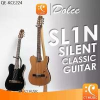 ราคา Dolce SL1N Silent Classic Guitar กีตาร์คลาสสิคไฟฟ้า กีตาร์คลาสสิค กีตาร์ SL1 N SL1-N ClassicGuitar (1735546819244427007)