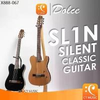 ราคา Dolce SL1N Silent Classic Guitar กีตาร์คลาสสิคไฟฟ้า กีตาร์คลาสสิค กีตาร์ SL1 N SL1-N ClassicGuitar (1735298180094723718)