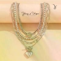 ราคา YU Jewelry สร้อยคอสีเงินคลาสสิคหรูหรา ครบเซ็ท เครื่องประดับแฟชั่น สไตล์เกาหลี พร้อมส่ง ดีไซน์หัวใจและโซ่ (1735480725695661068)