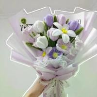 ราคา ช่อดอกไม้ติดบิด, DIY แฮนด์เมด, แพ็คเกจวัสดุดอกทิวลิป Yu Meiren, ดอกไม้สำเร็จรูปโฮมเมดสร้างสรรค์, สำหรับแฟน, เหมาะสำหรับเป็นของขวัญ, [COD] (1732830413546292967)