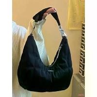 ราคา SPOTใหม่สีดำ Retro Dark Cloud Shape Crescent Moon กระเป๋ากระเป๋าสะพายผ้าใบ (1734921972358612801)