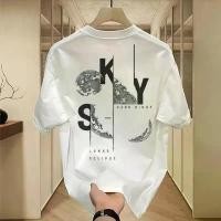 ราคา TEE·SHOPเสื้อยืด oversize เสื้อเท่ๆ เกาหลี "SKY Moon" เสื้อแฟชั่นใ เกาหลีสไตล์ พิมพ์ลาย ผ้านิ่มใส่สบาย S-3XL COD (1735087067619952048)