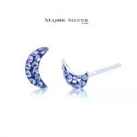 ราคา Crescent moon earring / พระจันทร์ 8 mm ใส่พลอย ต่างหูเงินแท้ 92.5% ต่างหูน่ารักๆ แฟชั่น สไตล์เกาหลี ต่างหูเงินแท้ 100 Major Silver (1735076687916730331)