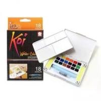 ราคา สีน้ำก้อน Sakura Koi Water Colors Set 18 สี+พร้อมพู่กันเติมน้ำ (1734238608172221970)