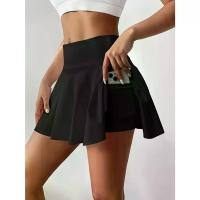 ราคา กางเกงกระโปรง Ruched คุมพุงเอวสูงสำหรับผู้หญิง สีดำ แถบยางยืดกันชน มีกระเป๋า ดีไซน์เอวกระชับสัดส่วน เอฟเฟกต์ภาพลวงตาสองสี กางเกงยีนส์ คน อ้วน sakura black skirt promthong กางเ (1732086695757973388)