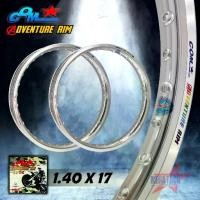 ราคา วงล้ออลูมิเนียม ล้อคอม COM 1.40 X 17 Adventure Rim ขอบเรียบ จำนวน 2 วง วงล้อคอม ล้อคอมดาว COM* ของแท้ ขนาด 1.40 ล้อขอบ17 (1735185213083190544)