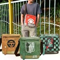 ราคา กระเป๋าสะพายข้างเดียว Digimon One Piece Attack on Titan Demon Slayer กระเป๋าผ้าแคนวาส อนิเมะ กระเป๋าสะพายข้างกีฬา (1734219930555483783)