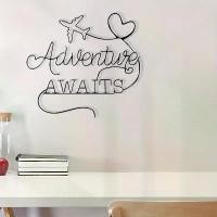 ราคา งานศิลปะติดผนังโลหะสไตล์วินเทจ 1 ชิ้น ลาย "Adventure Awaits" พร้อมดีไซน์เครื่องบินและรูปหัวใจ - ทำจากเหล็กเคลือบผง สำหรับตกแต่งบ้าน/สำนักงาน/บริษัททัวร์ - ของขวัญสำหรับนักเดินทาง (1735157533627090397)