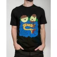 ราคา เสื้อยืด 1 ตัว ผ้าฝ้าย 100% เสื้อยืดพื้นฐาน ลาย Adventure Time มาร์เซลีนและเจ้าหญิงจูจูบา (1734781316653025010)