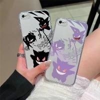 ราคา Compatible With For iPhone 7 8 SE2020 Phone Case Pokémon Gengar Anime TPU Soft Transparent Phone Case (1733999836774958678)