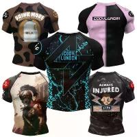 ราคา เสื้อ Rashguard สำหรับ BJJ Jiu Jitsu แบบ No Gi แขนสั้น สีดำ พิมพ์ลายกราฟิก ดีไซน์ยอดนิยมสำหรับผู้ชาย (1734761297637377251)
