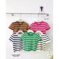 ราคา GI-ANTS เสื้อครอปไหมพรมเข้ารูปลายทางHJH (1735548655392949522)