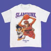 ราคา เสื้อยืดผ้าฝ้ายใหม่ปี 2026, เสื้อยืดผ้าฝ้ายผู้ชายลาย Slam Dunk, สไตล์วินเทจ, เสื้อยืดแขนสั้นผ้าฝ้าย 20s สำหรับผู้หญิง, เสื้อยืดผู้ชาย, เสื้อยืดแขนสั้นผู้หญิง (1734734229368309661)