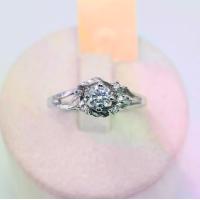 ราคา แหวนเพชร Moissanite Size58 0.40 CT พร้อมใบเซอร์ GRA แท้ (D Color/VVS1) (1734834873284658974)