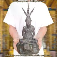 ราคา ♕ปู่ฤาษีภุชงค์นาคราช บนพระเศียรมีพญานาค3เศียร หน้าตัก 5 นิ้ว เนื้อทองเหลืองรมดำ บูชาเสริมสิริมงคลโชคลาภบารมี D❅ (1735528154072516283)