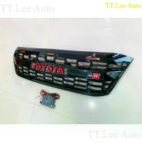 ราคา กระจังหน้า Toyota Vigo 2008 GR กระจังหน้าแต่งวีโก้ กระจังหน้ารถ [ ดำเงา ไฟส้ม ] LA (1734282562488337869)