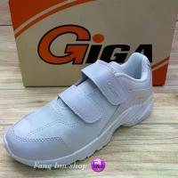 ราคา จัดส่งในกรุงเทพฯ GIGA LA 129 รองเท้าผ้าใบ แบบหนังติดเทป (36-41) สีขาว (1733777450180642057)