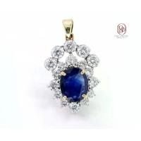 ราคา Royal Blue Pendant จี้ไพลินล้อมเพชร (1734410993528899085)