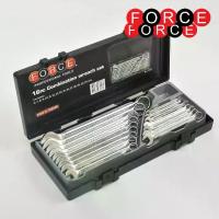 ราคา พร้อมส่ง. ชุดประแจแหวนข้างปากตาย 16 ชิ้น 5161 ฟอร์ซ (FORCE) ประกอบไปด้วยประแจแหวน เบอร์ 6, 7, 8, 9, 10, 11, 12, 13, 14, 15, 16, 17, 18, 19, 22, 24 มม. (1735318382253868984)