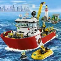 ราคา เข้ากันได้กับ LEGO City Fire Boat 60109 เรือกู้ภัยทางทะเลของตำรวจ ชุดประกอบบล็อกของเล่นเสริมพัฒนาการ 5.2X (1735401175777379631)