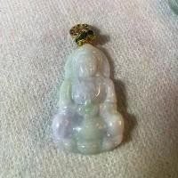 ราคา จี้หยก เจ้าแม่กวนอิม สีม่วงเขียว หยกพม่า สีธรรมชาติ ขนาด 4 CM. Jadeite A (1734040818221483086)