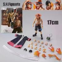 ราคา ฟิกเกอร์แอคชั่นโมเดลข้อต่อเคลื่อนย้ายได้, วันพีซ Shf Portgas D Ace, ลูฟี่, คอลเลกชันงานไม้ประดับ (1732832801682327079)
