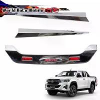 ราคา คิ้วไฟเบรคดวงที่3 +ดาบท้าย สีโครเมี่ยม โลโก้แดง ชิ้น Toyota Hilux Sr5 Revo Rocco Z-Edition ปี2015 2019 (1735373493568963617)