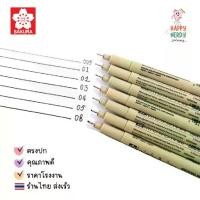 ราคา SAKURA (ซากุระ) ปากกาพิกม่าสี SAKURA หมึกสีดำ Pigma Pen (ปากกาตัดเส้น) แบบด้ามเดี่ยว (1731828057994266351)
