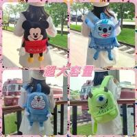 ราคา INS - กระเป๋านักเรียนผ้ากำมะหยี่ กระเป๋าเป้สะพายหลังตาเดียวการ์ตูนมิกกี้ ปิกาจู อเนกประสงค์ โปเกมอน โดเรมอน (1729754541586156393)