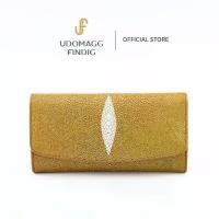 ราคา Udomagg&Findig อุดมเอก ฟินดิจ กระเป๋าสตางค์หนังแท้ปลากระเบนใบยาว3พับ:รหัส AG242 (1735545084877506305)