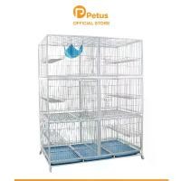 ราคา Petus กรงวิลล่าแมว 3 ชั้น ระยะห่างซี่กรง 3 ซม. กรงขนาดใหญ่ คอนโดแมว กรงคอนโด วัสดุแข็งแรง (1730131516623457035)