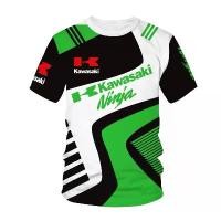 ราคา เสื้อยืดคาวาซากิสำหรับผู้ชาย แฟชั่น เสื้อยืดแข่งรถ ทีม เสื้อยืดมอเตอร์ไซค์ 3D ฮิปฮอป ท็อปส์ กีฬา แห้งเร็ว เจอร์ซีย์ (1733377255917717085)