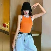 ราคา เสื้อชั้นในผ้าไหมน้ำแข็ง, สำหรับผู้หญิง, ชุดฤดูร้อน, สไตล์เปิดไหล่, แขนกุด, คอเชือกแขวนคอ, อเนกประสงค์, เสื้อถักลายทางสั้น จู จุ๊ฟ ป๊อป แมด ยูนิคอร์น (1732359496083146676)