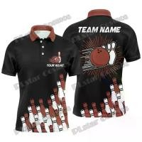 ราคา เสื้อโปโลผู้ชาย R Bowling ทีม สีสันหลากหลาย ตัวเลือกชื่อแบบกำหนดเอง พิมพ์ลาย 3 มิติ แฟชั่นฤดูร้อน เสื้อโปโลลำลองสำหรับทุกเพศ รุ่น WK243 (1733767323977155913)
