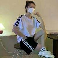 ราคา ชุดกีฬาฤดูร้อนสำหรับผู้หญิง บาง แขนสั้น กางเกงขาสั้นหลวม ชุดวอร์ม ทีม (1732173790646077569)