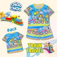 ราคา TRN0902 เสื้อผ้าเด็ก เสื้อแขนสั้น+กางเกงขาสั้น ลายการ์ตูน รถไฟ สวนสัตว์ สวนสนุก ผ้าไมโครเกรดA ชุดเด็กแฟชั่น ชุดเด็กลายการ์ตูน (1729685453176671208)